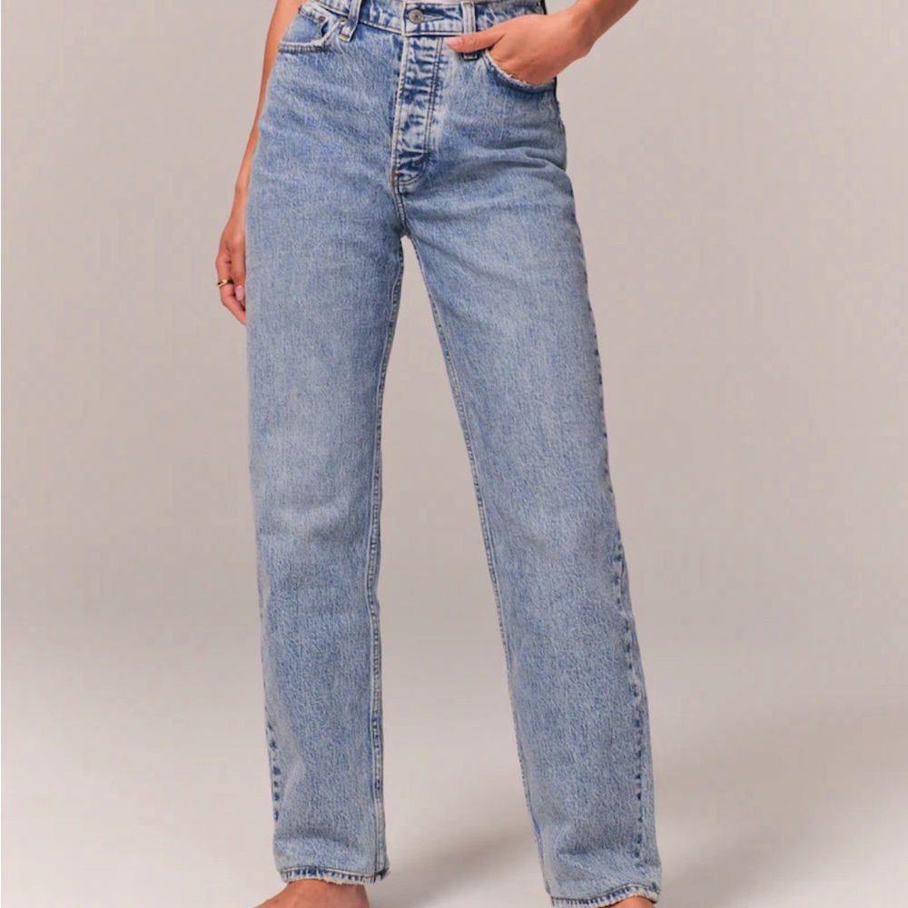 Abercrombie & Fitch The Dad High Rise Curve Love